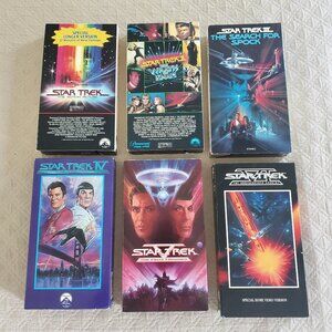 Original Star Trek Movie Lot of 6 VHS I II III IV V VI Wrath Search Voyage Home